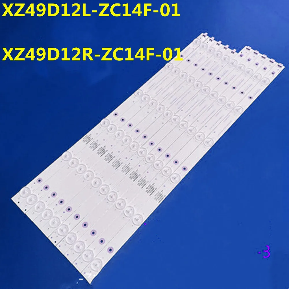 

8PCS 3VLED Backlight Strip XZ49D12L-ZC14F-01 XZ49D12R-ZC14F-01 303XZ490032 303XZ490033 5D502 5D503 LC490EGY(SH)(M2)