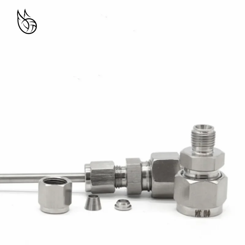 Variable durchmesser 3 ~ 12mm Rohr OD Doppel Ferrule Rohr Gerade Compression Fitting Koppler SS Rohr Anschluss Edelstahl 304