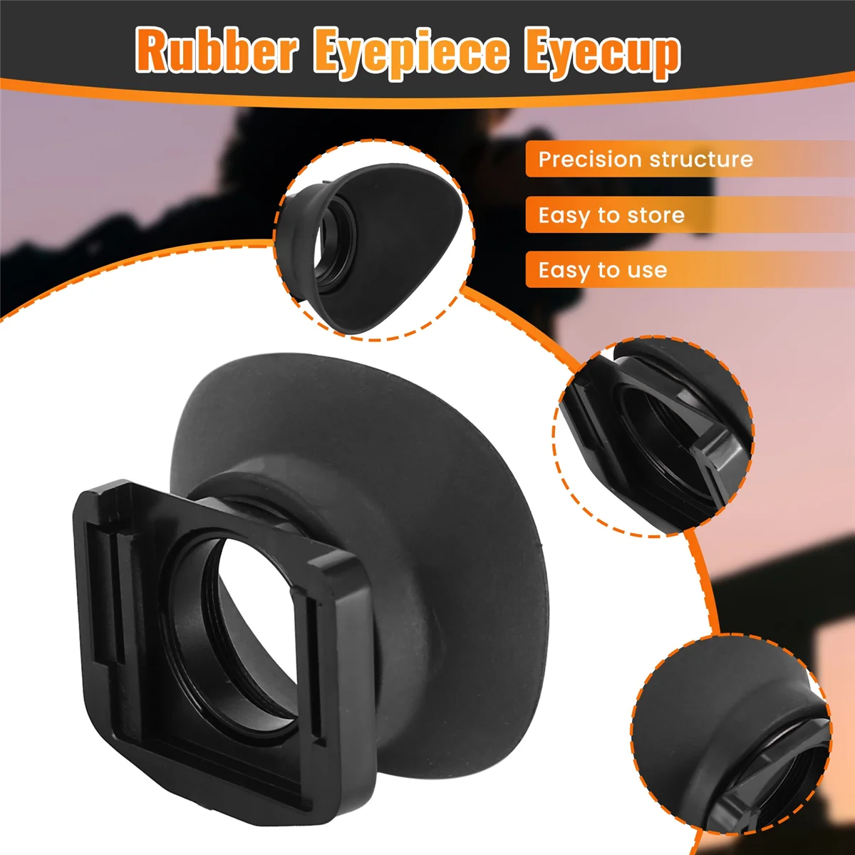 Rubber Eyepiece Eyecup For EG Canon EOS 1D Mark III IV 1DS III 1D X 5D III 5DS R 7D 7D Mark II