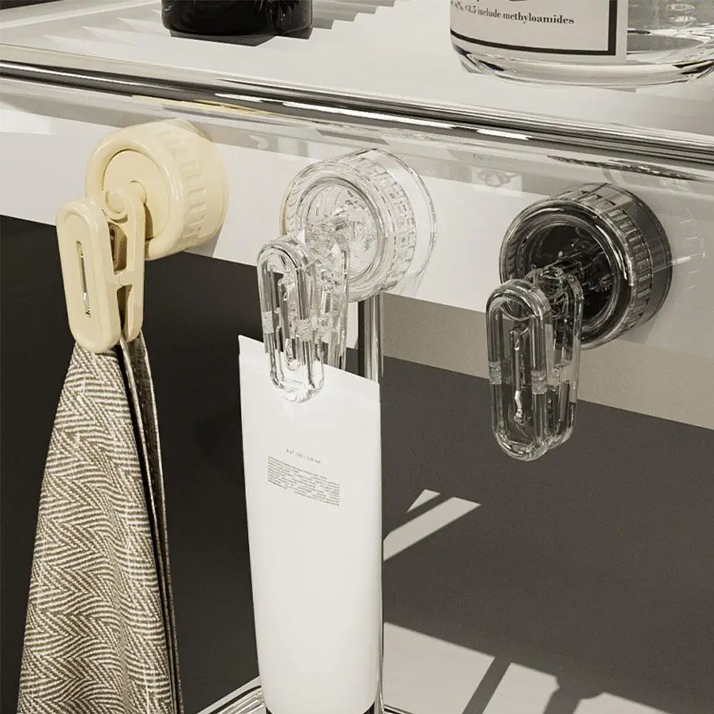 Swivel Suction Cup Storage Clip, Bathroom Kitchen Storage Refrigerator Clip, Note Multi-purpose Swivel Convenient Clip, And L9m0
