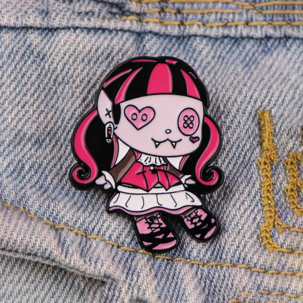 Anime Girl Enamel Pin Badges on Backpack Lapel Pins Brooches on Clothes Gifts for Friends Jewelry Accessories