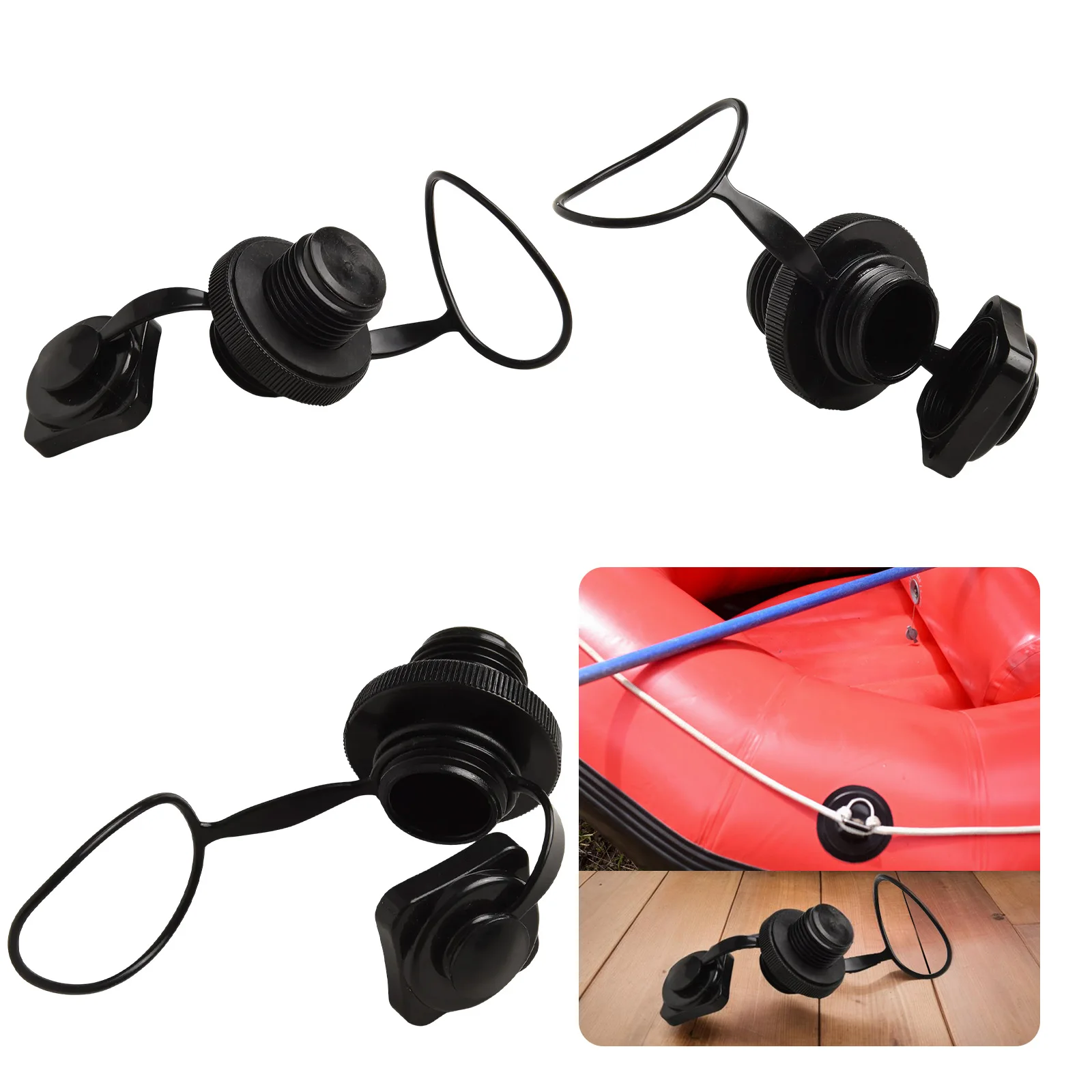 2 For Inflatable Boat Air Valve Reliable Replacement for Rafts and Kayaks Leak Proof for 22mm Diameter Openings