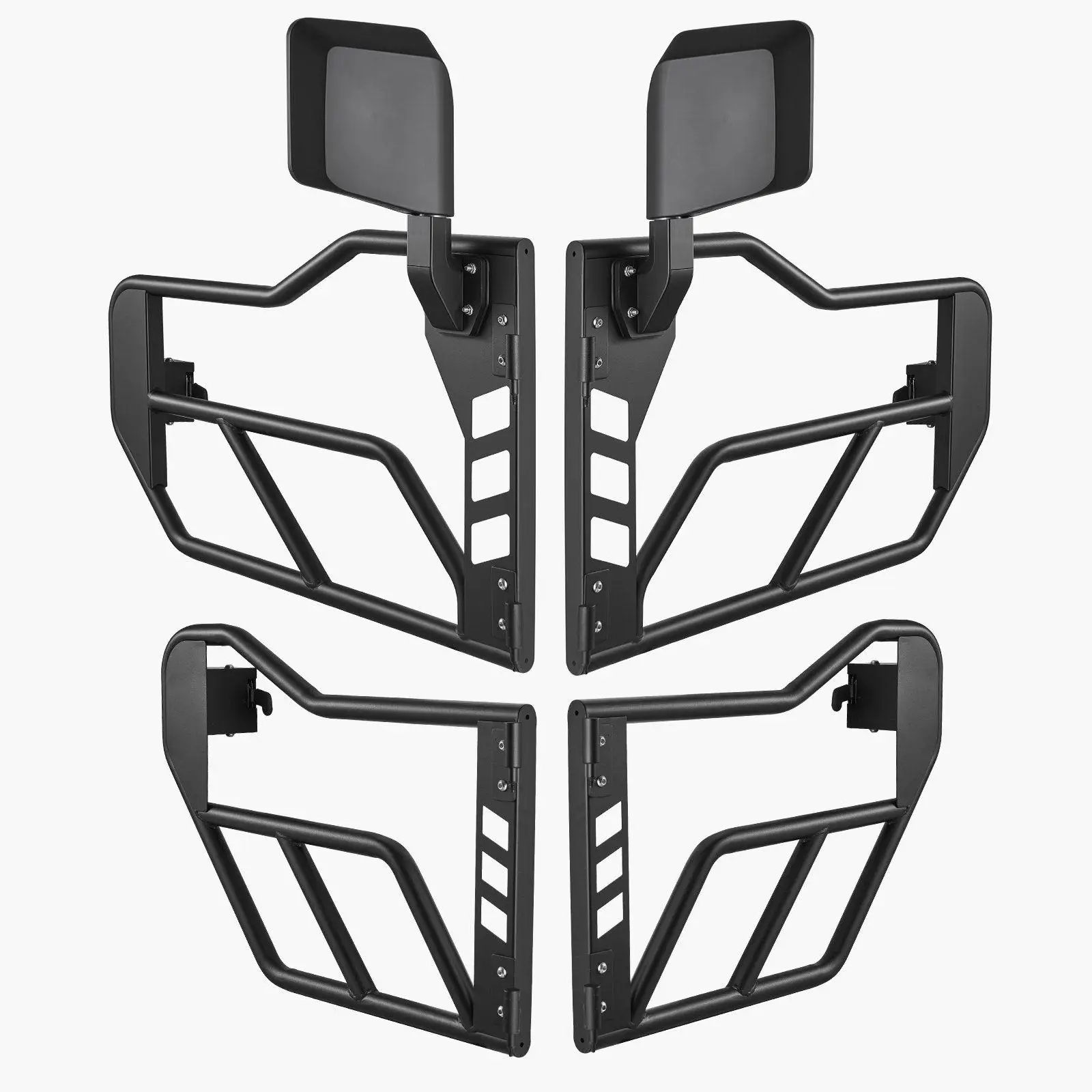 

4-Door Steel Tube Doors for Jeep Wrangler JL 2018-2024 & Gladiator JT 2020-2024 DOT Mirrors OE Latch Smooth Operation