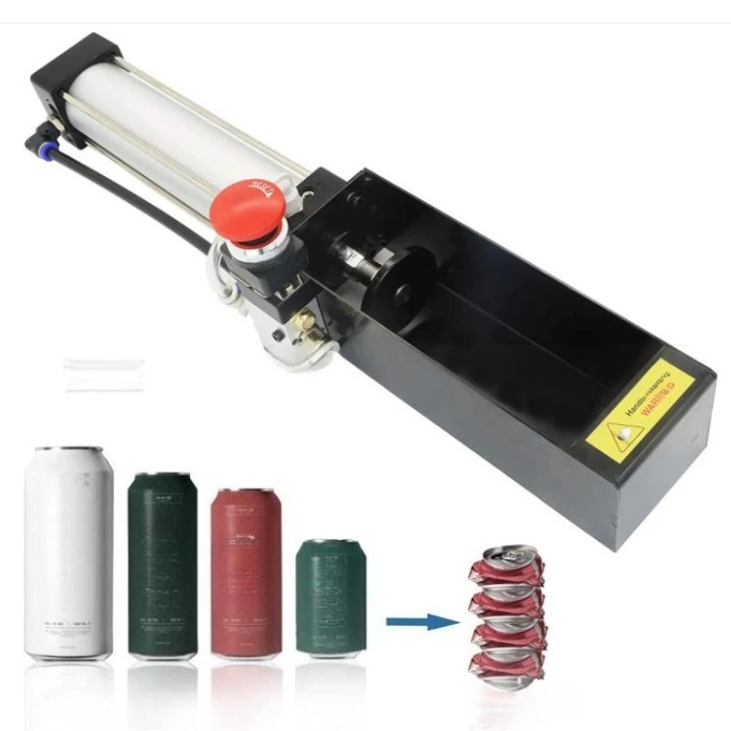 Pneumatic Aluminum Can Compactor 16 Oz Bottle Crusher Space Saver Recycling Tool