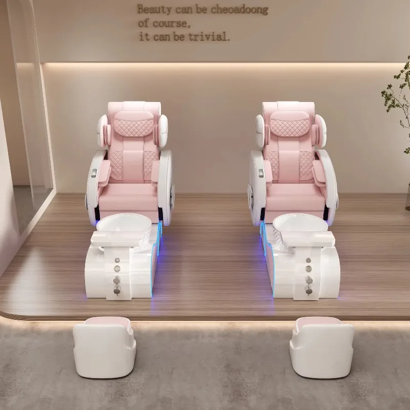 New Arrive Modern Luxury Beauty Nail Salon Electric Tubeless Whirlpool Foot Spa Full Body European Touch Massage Pedicure Chair
