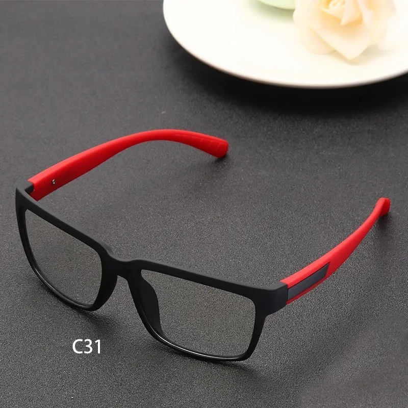 NEW Men Women Square Anti Blue Light Game Glasses Fashion Clear Lens Computer Goggles Men Anti-Blue Light Gaming Spectacles TR90