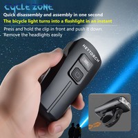 Rechargeable Bike Light TYPE-C Digital Display MTB Road Bike Front Headlamp for Night Riding Cycling Safety Bicycle Headlight