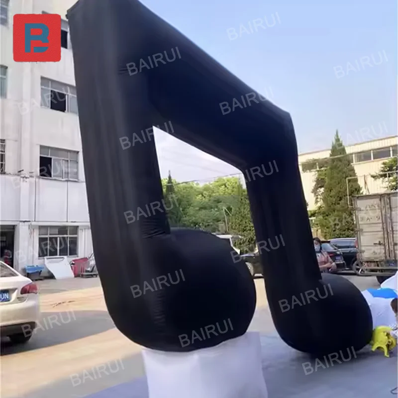 Music Festival Decoration Inflatable Note Quaver Model Giant Inflatable Eighth Note Balloon