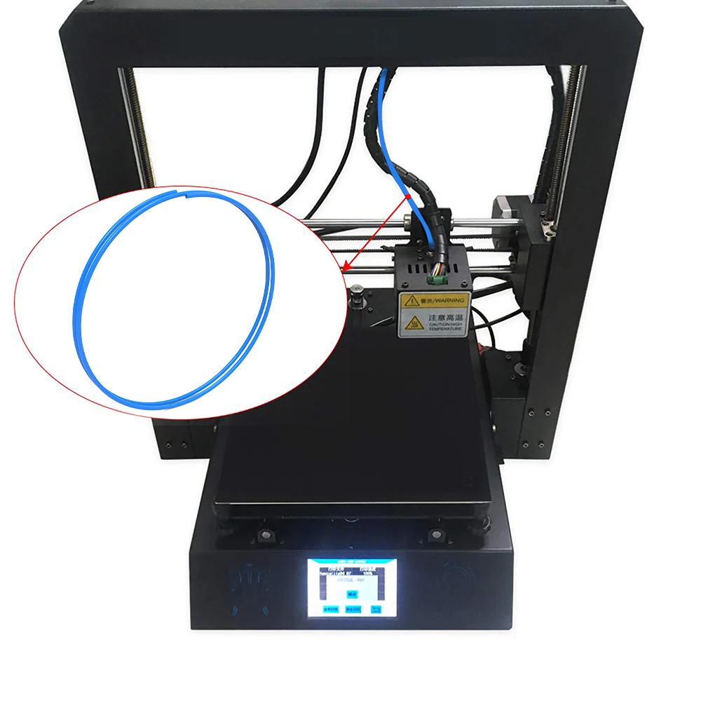 Tubo de teflón de PTFE para extrusora Bowden V5, V6, j-head, filamento de 2,5mm, accesorios de impresoras 3D, 1 metro, ID, 1,75mm