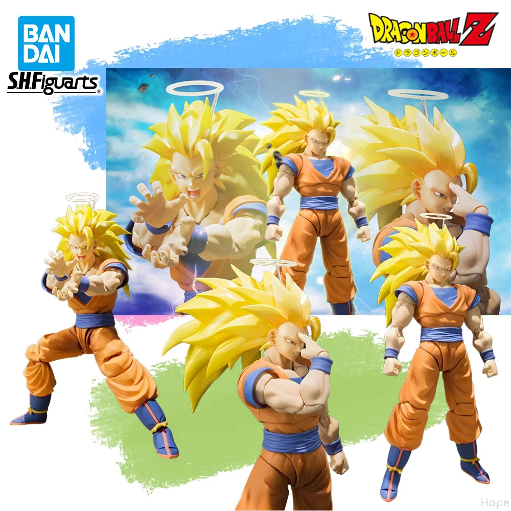 

In Stock Genuine BANDAI SHFiguarts Dragon Ball Z Super Saiyan 3 Son Goku Figure Anime Action Model Toy
