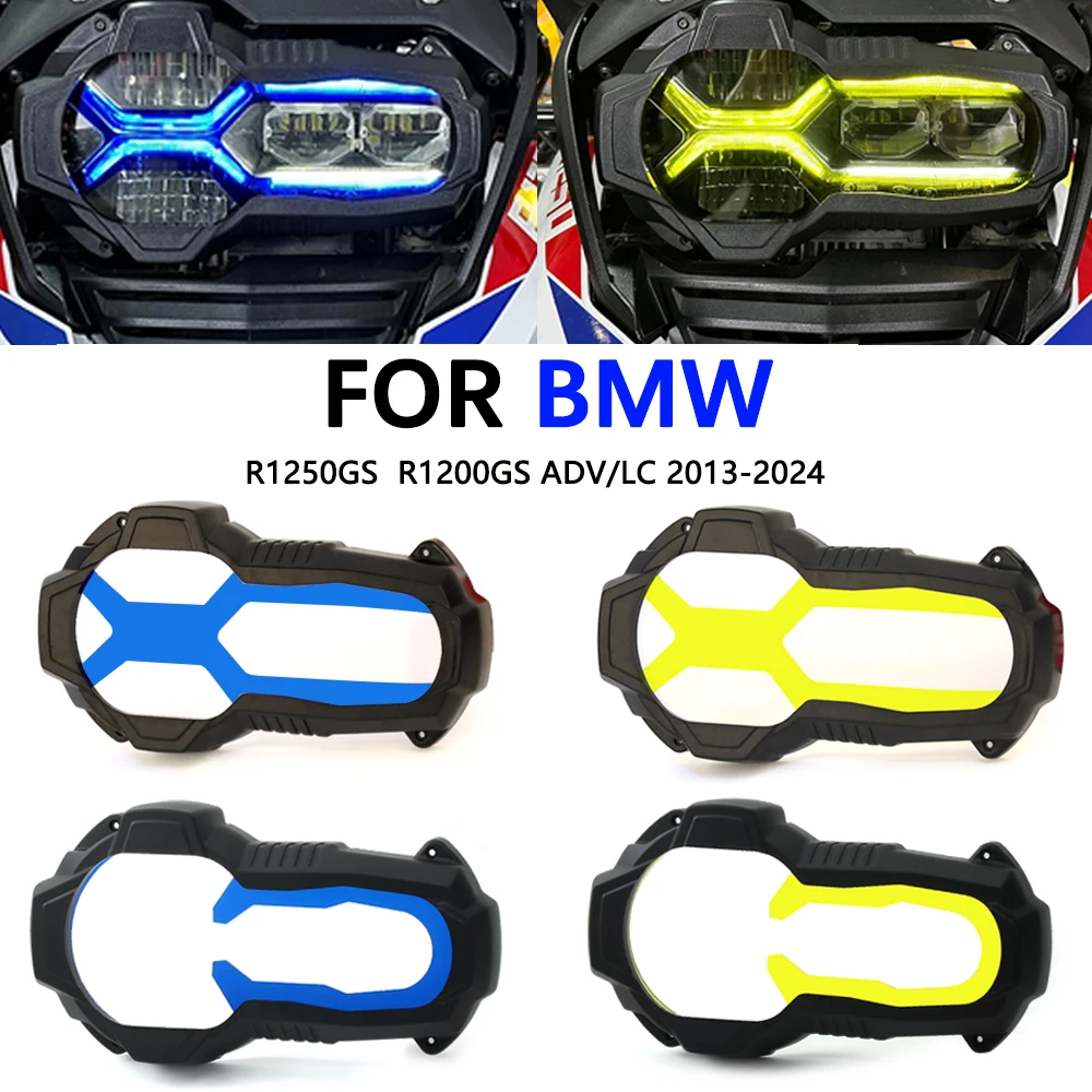 Motocicleta Farol Fluorescente Guarda Lens Cover, Tampa da lâmpada frontal, Acessórios para BMW R1250GS R1200GS LC R 1250 GS Adventure