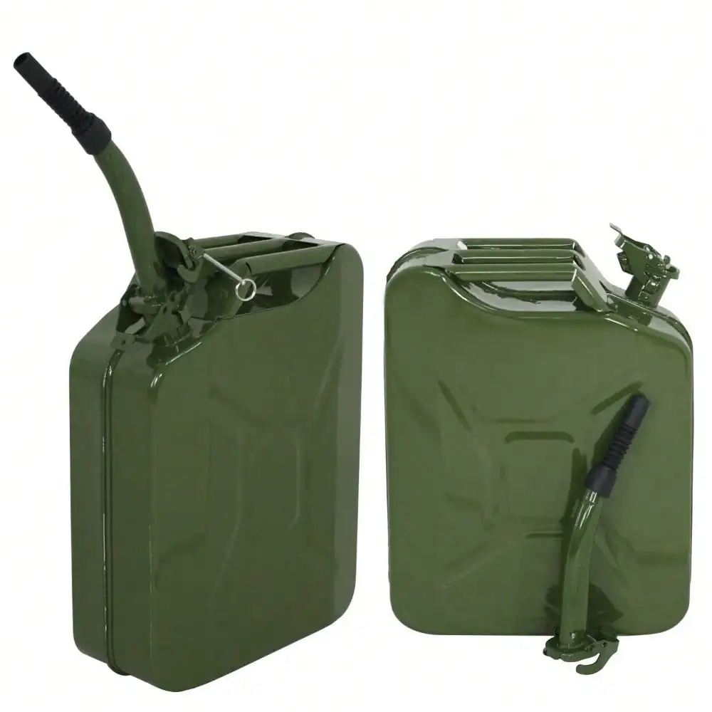 

2pcs Military Style Portable 20L 5 Gallon Steel Storage Tank Bucket