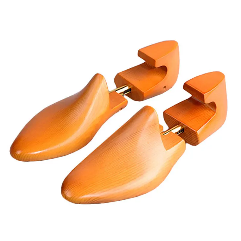 FamtiYaa 2Pcs Adjustable Solid Wood Men's Shoe Tree Support Knob Shoe Shaping Women's Shoe's Care Stretcher Shaper Single Tube