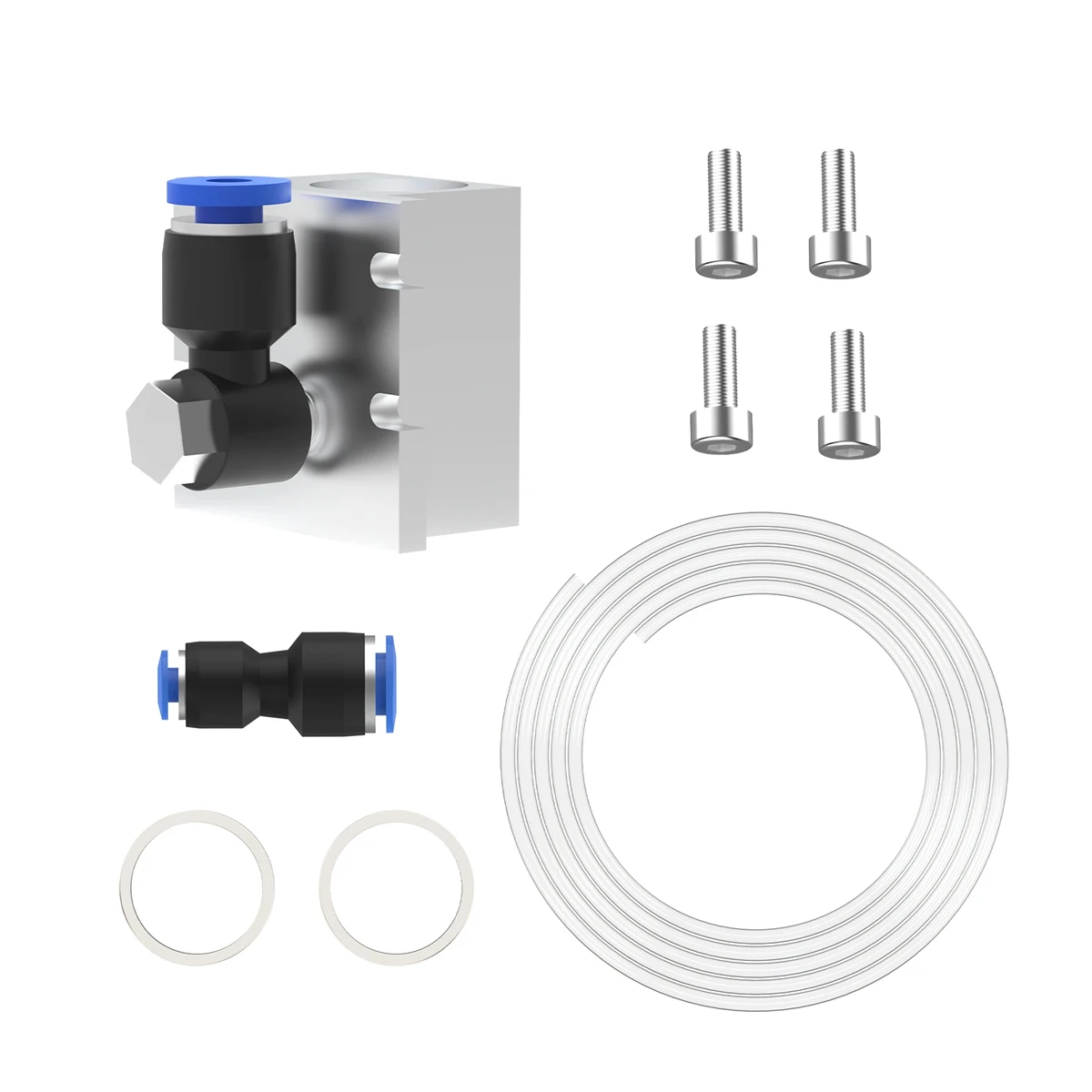 NEJE MF8/MF15/AF6/AF8 Kit di assistenza all'aria con ugello in metallo per modulo Laser NEJE A40640/A40630/N40630/F30130 alta pressione Max 1.5MPA