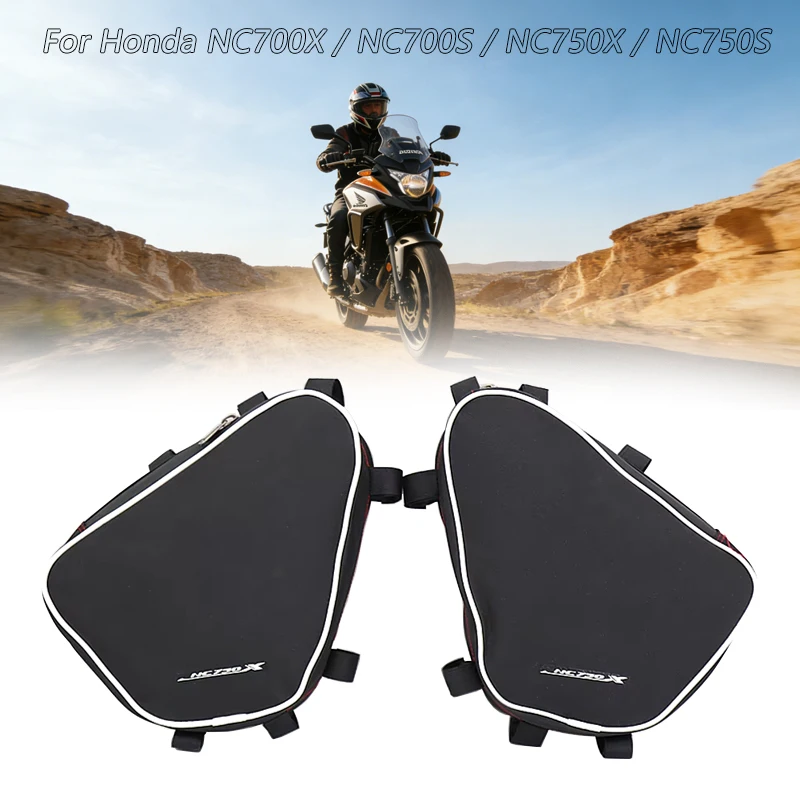 

Motorcycle Frame Crash Bar Bags Waterproof Bumper Tool Placement Bag Travel Storage Bags For Honda NC700X NC700S NC750X NC750S
