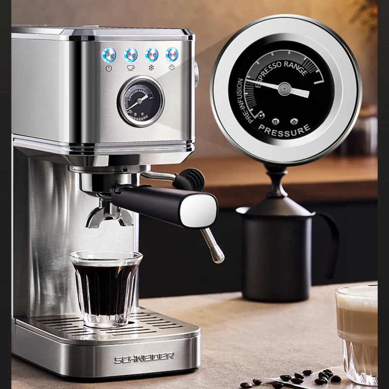 Semi-automatic Espresso Machine ULKA Water Pump High-pressure Extraction Italian Cold Brew Coffee Machine Beginner Coffee Maker