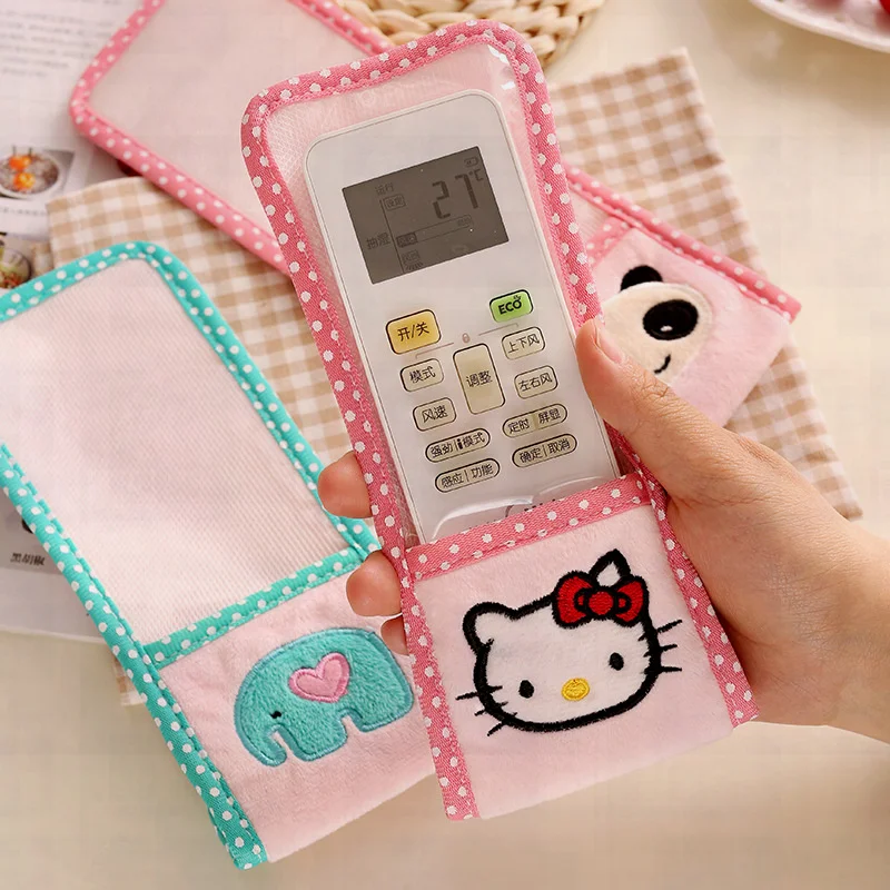 

Cartoon Sanrio Hello Kitty TV Air Conditioner Remote Control Cover Anime Kawaii Dust Cover Home Decorations Free Shipping