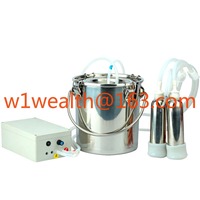 5L Electric Pulse Adjustment Speed Automatic Stop Goat Milking Machine Sheep Farm Equipment Portable Goat Milking Machine