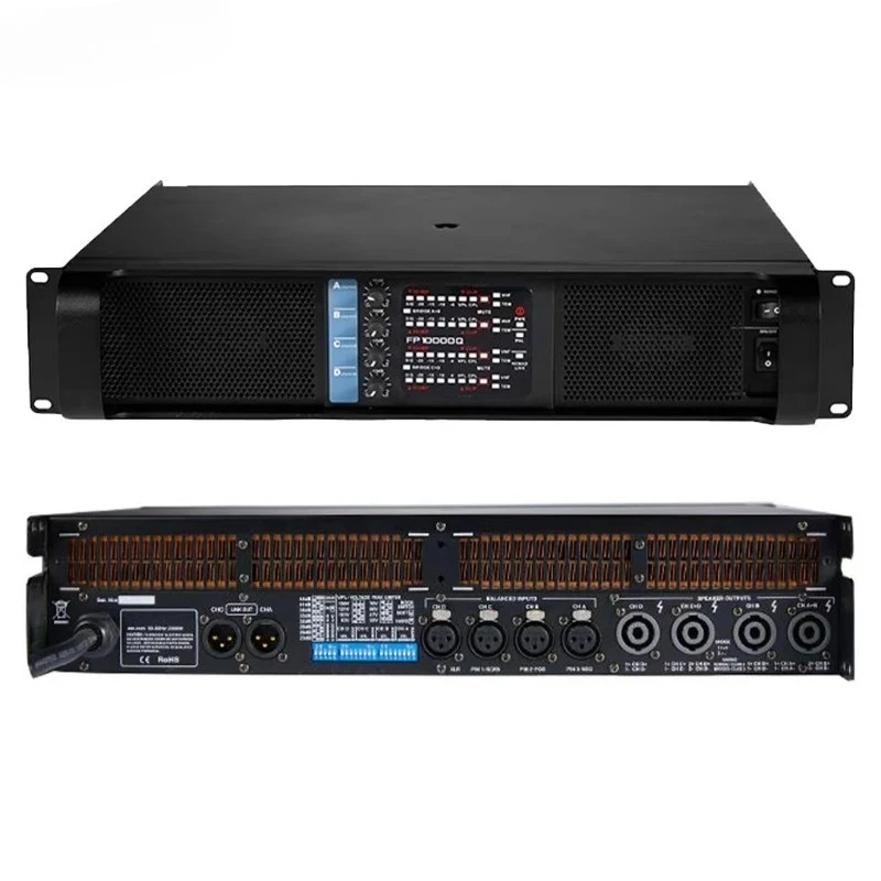 00W X4 Channel Ohm High Peormance Profsional Stereo U Power Amplifier