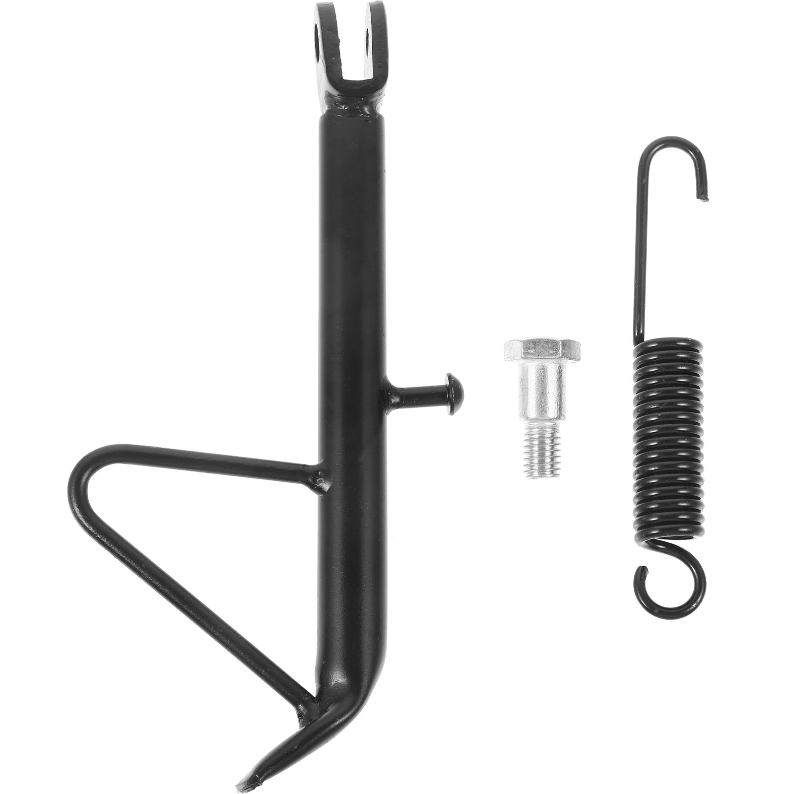 

Motorcycle Kickstand 19cm Spring Screw Side Stand Foot Electric Scooter Single Support Parking Accessory Stable Grass Gravel