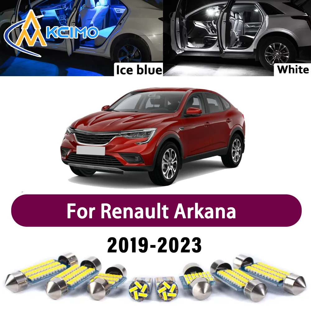 

Premium LED Interior Lighting Kit for Renault Arkana 2019-2023 2020 2021 High-Quality Error-Free Dome Map Trunk Auto Lamps