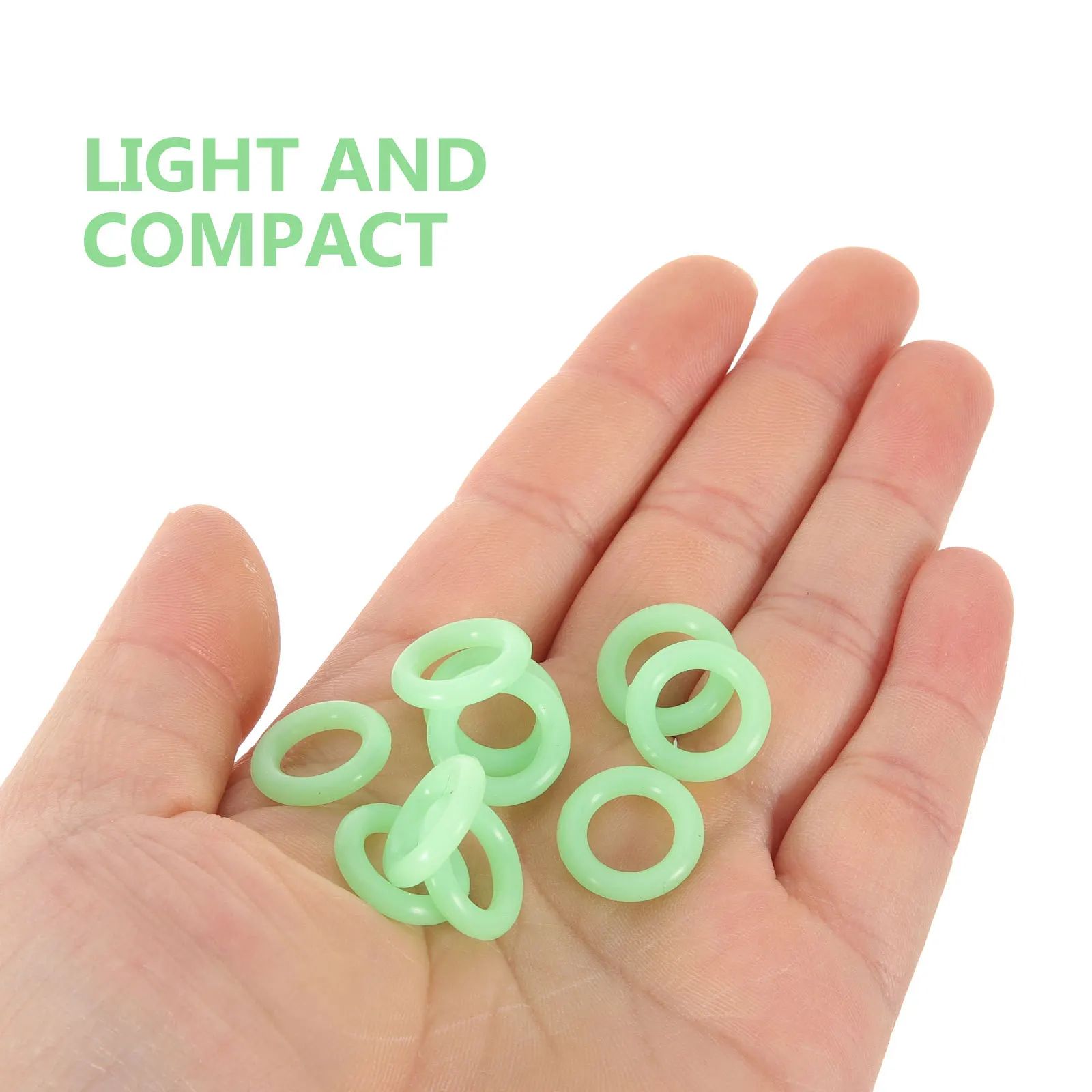 

150Pcs Night Glow Tent Stake Ring Fluorescent Durable Tent Nail Ring Camping Peg Rings Fluorescent Rings Tents Accessories