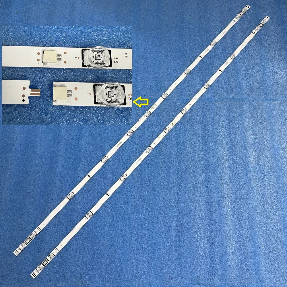 Vollständiger LED-Streifen (2) mit 11 LEDs für Iffalcon 55U64 TCL 55S451 55S451G 55F35 55S41br 55V6B 55S11 LVU550NDAL PRO 11*2 55HR332M11N04 V3