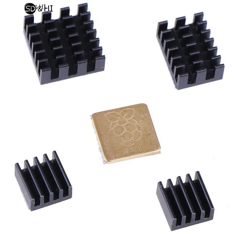 5 шт., алюминиевый радиатор для Raspberry Pi 2/3/4 3B + 4B