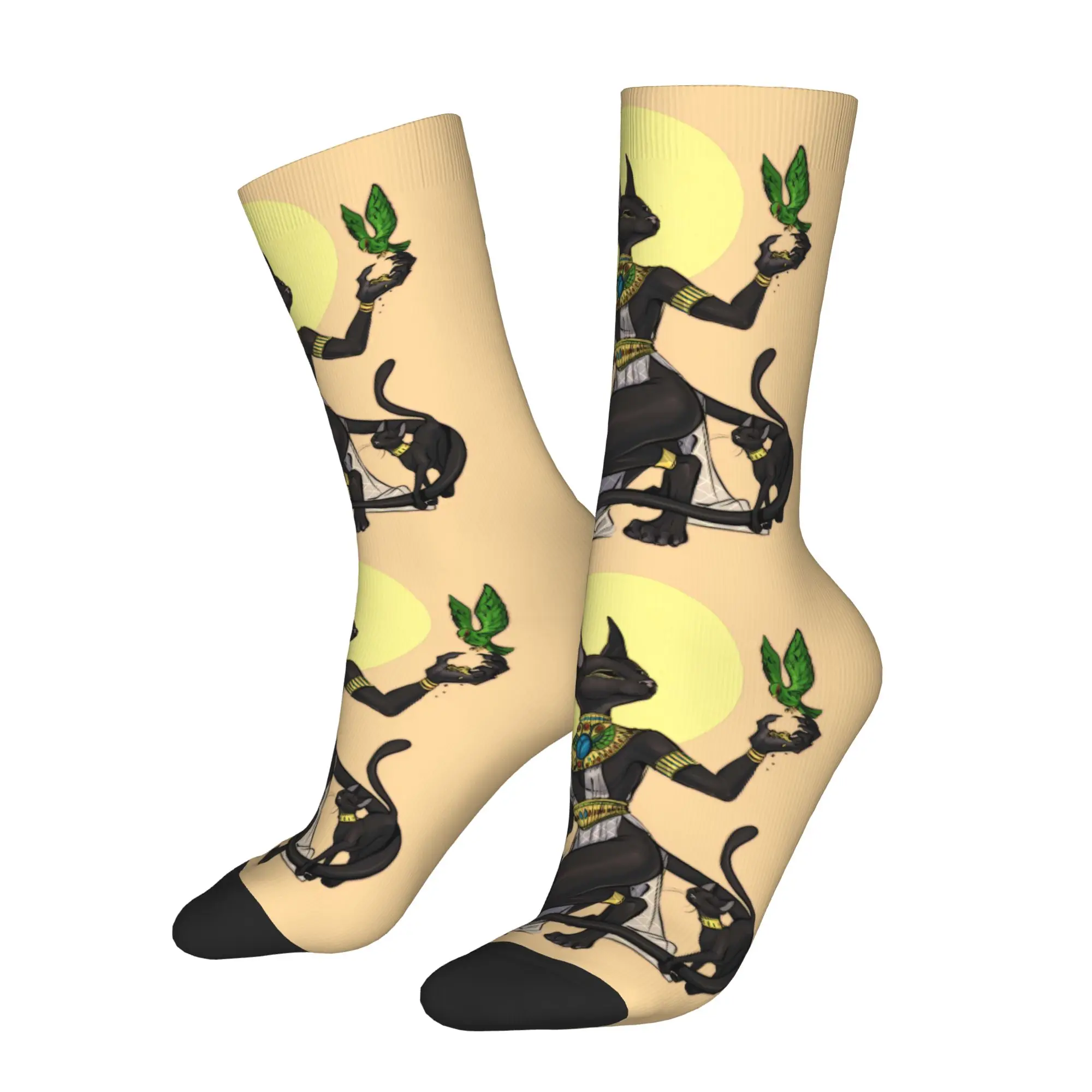 

Мужские модные носки с принтом Анубиса из Древнего Египта, из полиэстера, популярные