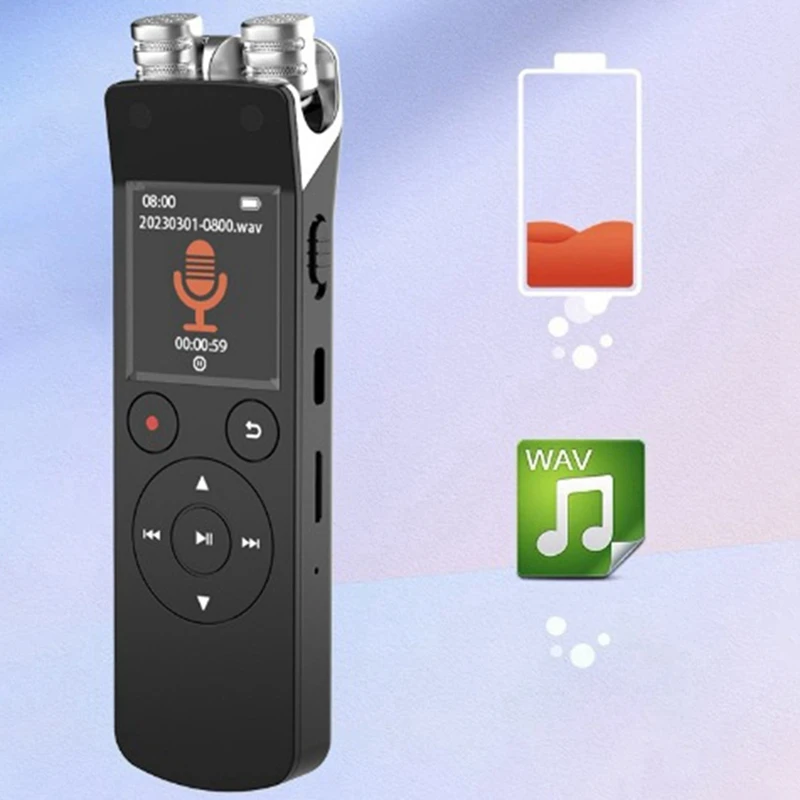 Bluetooth Voice Recorder Support Voice Control Recorder Player Multi-Language Smart USB High-Quality Mp3 Player 32GB