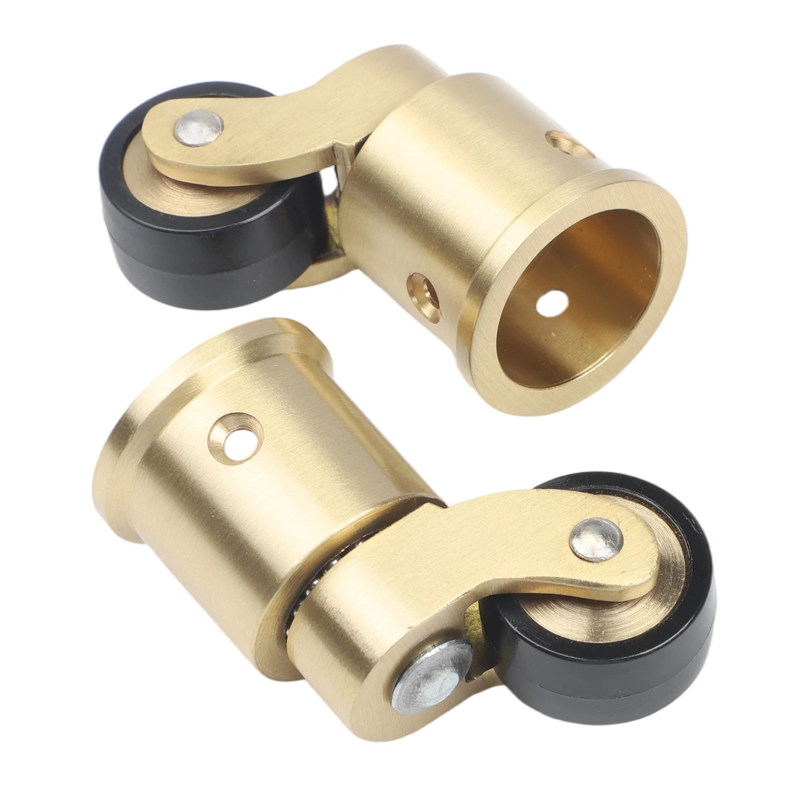 Heavy Duty 4pcs Brass Casters with 360 Degree Rotation and Silent Bearings for Sofa and Table Mobility with Construction