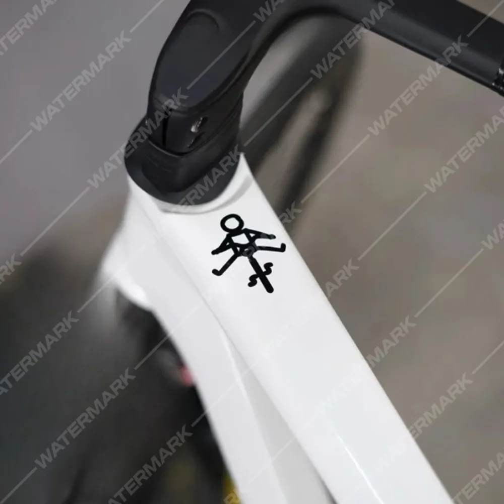 Men's bicycle car sticker Funny creative vinyl sticker for bicycle with raised foot suitable for road bikes