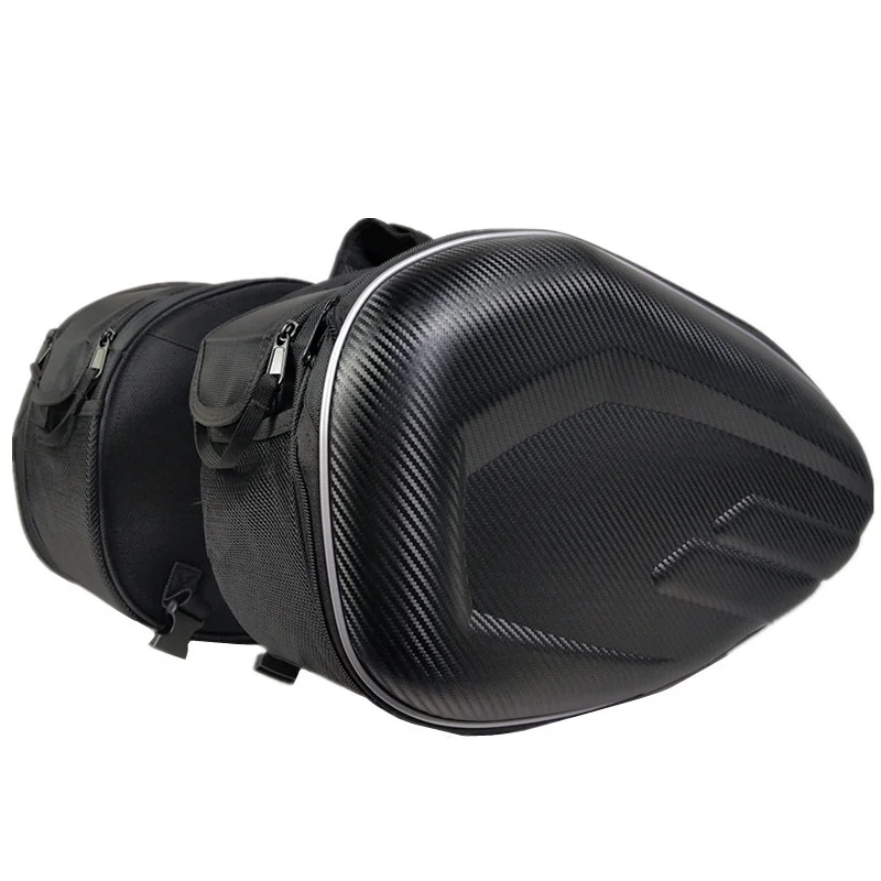 

Motorcycle accessories, hard surface saddle bag, saddle bag, rear luggage compartment, rear bag with rain cover