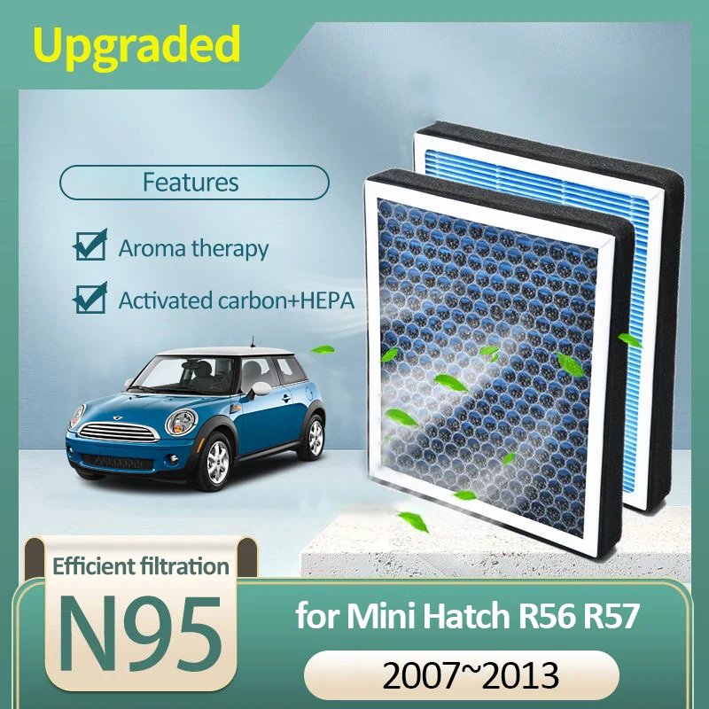 Activated Carbon Air Filter for Mini Hatch Cooper R56 R57 MK2 2007 2008 2009 2010 2011 2012 2013 64319127516 Car Air Conditioner