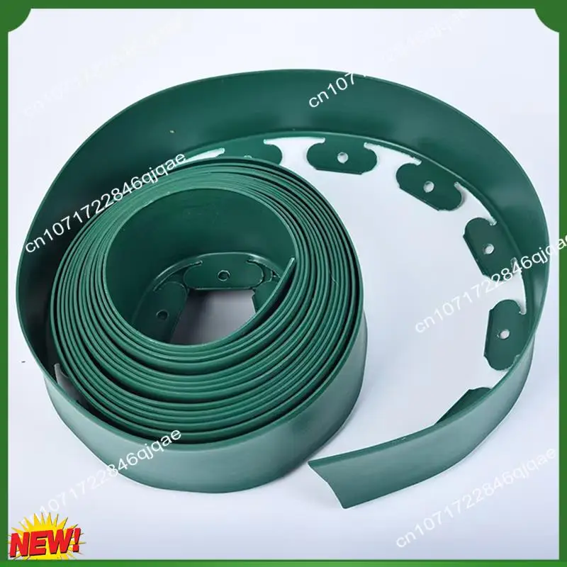 

A48I Garden Lawn Retaining Board Plastic Edge Landscape Edge Isolation Strip Equipped With Fixing Nails