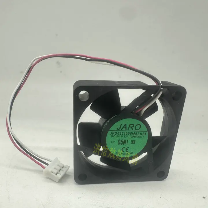 جارو جي بي دي 0351005 MA3A21 DC 5V 0.22A 35x35x10mm مروحة تبريد خادم 3 أسلاك