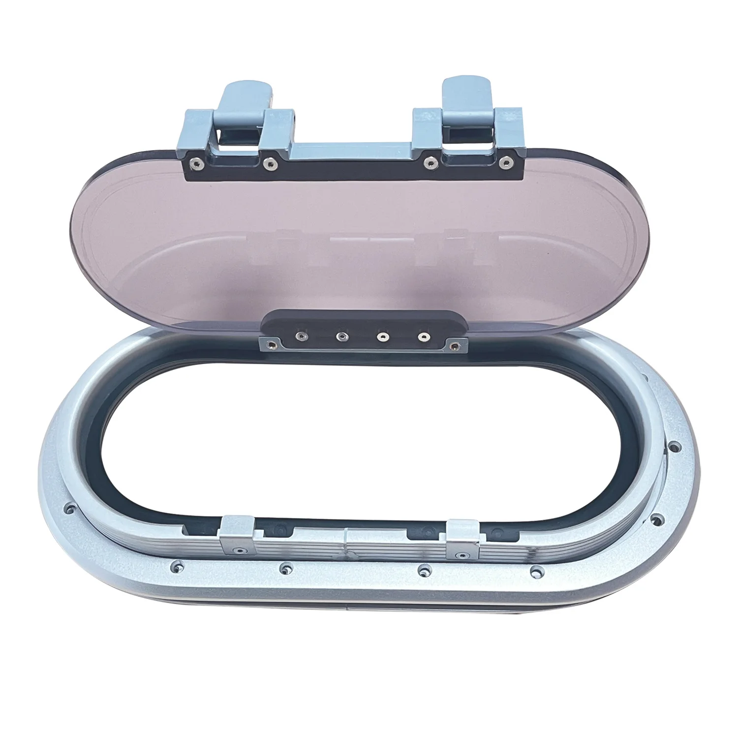 Marine Aluminum Alloy Elliptical Tempered Glass Portholes Multiple Specifications for Boat Yacht and RV Skylight Accessories