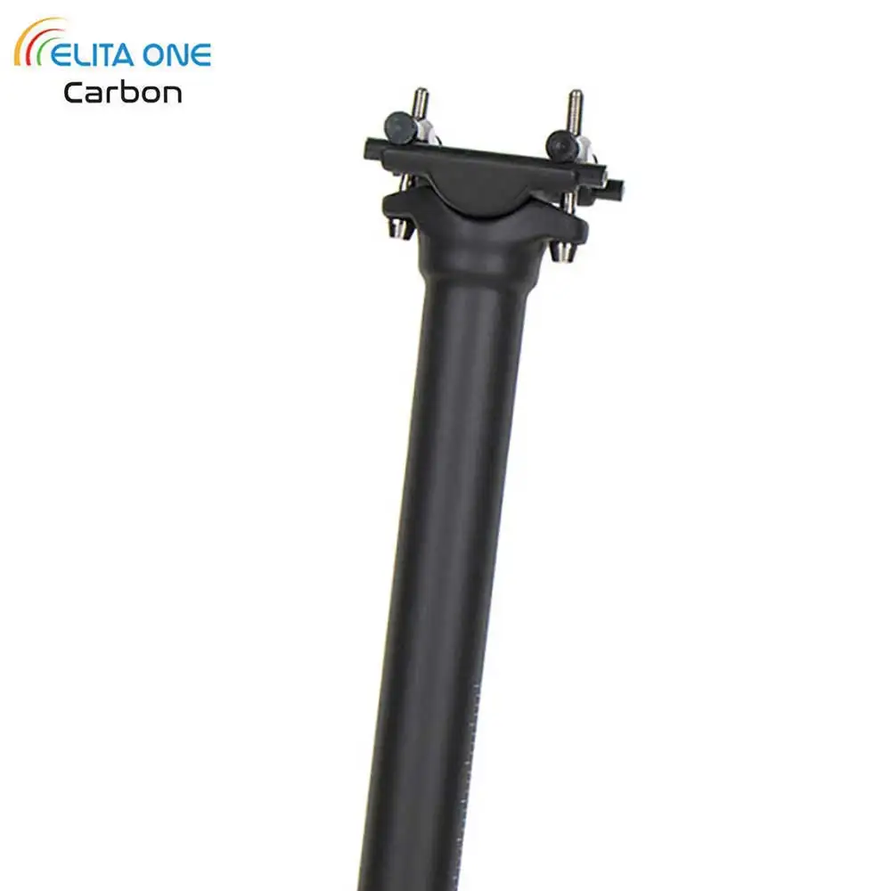 

ELITA ONE Карбоновый подседельный штырь 25,4/27,2/30,9/31,6 Подседельный штырь для горного/дорожного велосипеда Длина 300-400 мм Сверхлегкий 130 г Титановые винты