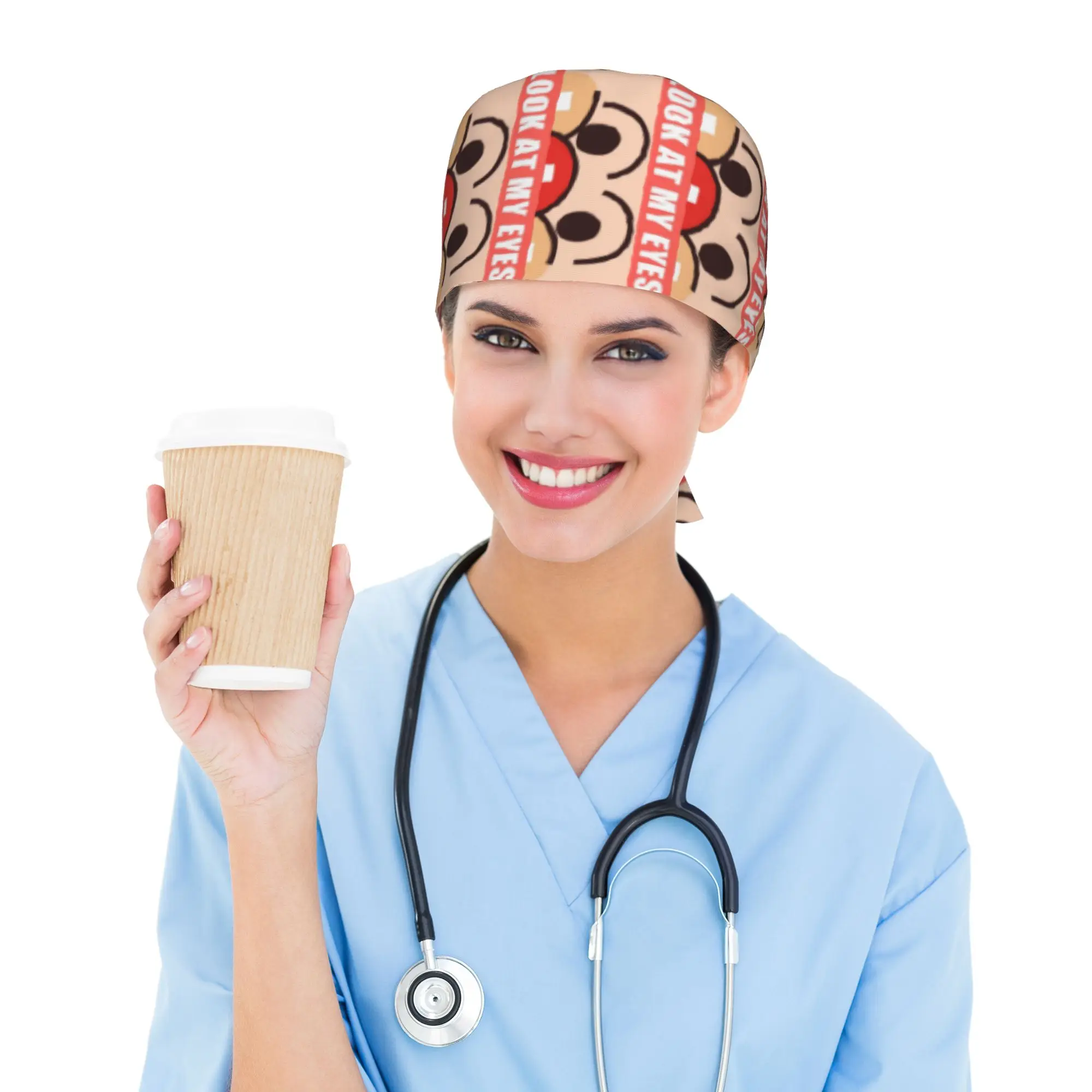 

Custom Anime Anpanmans Cleaning Working Cap Cool Men Women Scrub Cap Surgicals Hat Nurse Scrubs Hat For Dentist