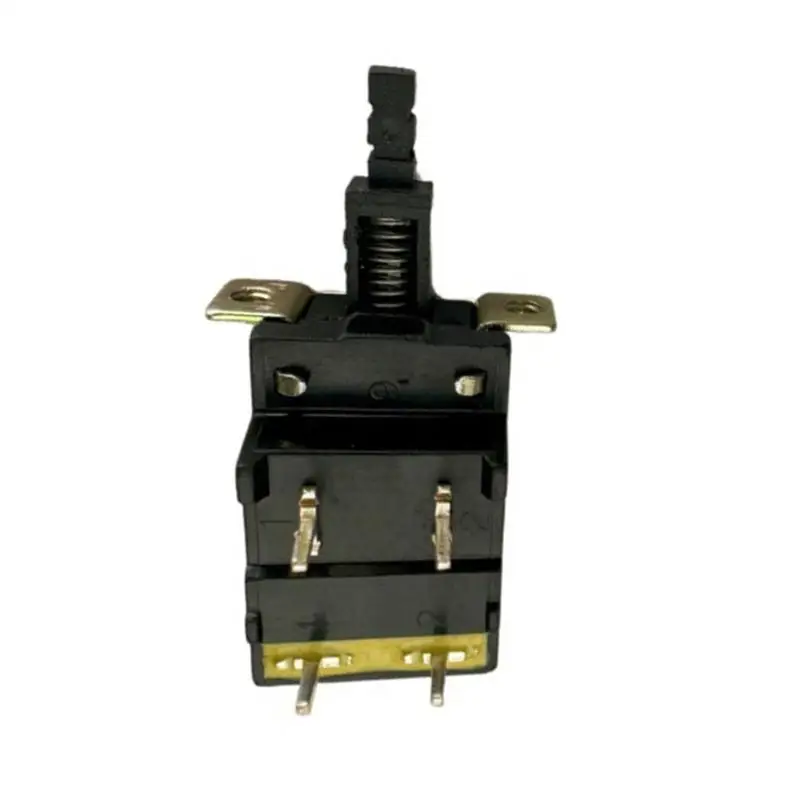 31BA Panel Mount Latching Power Button 250V 5A Black Push Control Part for Appliance Power Control, Equipment Repair, and