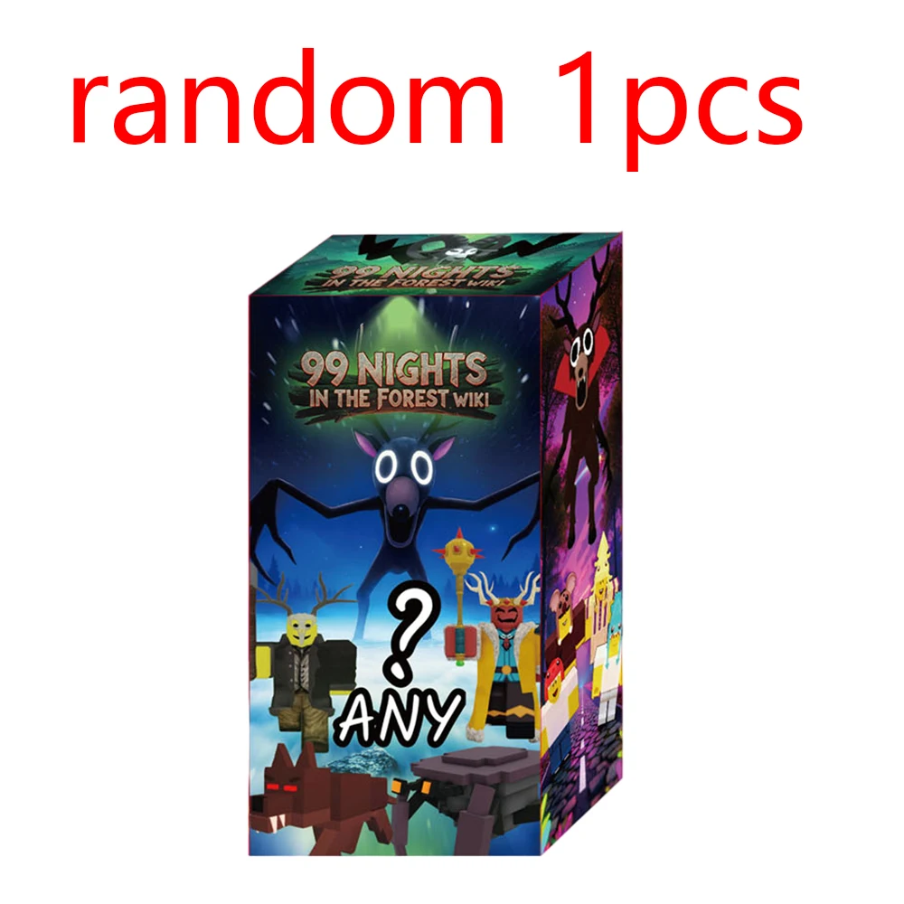 لعبة افتراضية عالم الغابات البقاء على قيد الحياة 99 ليلة أرقام موس البومة الرعب التماثيل صناديق أعمى