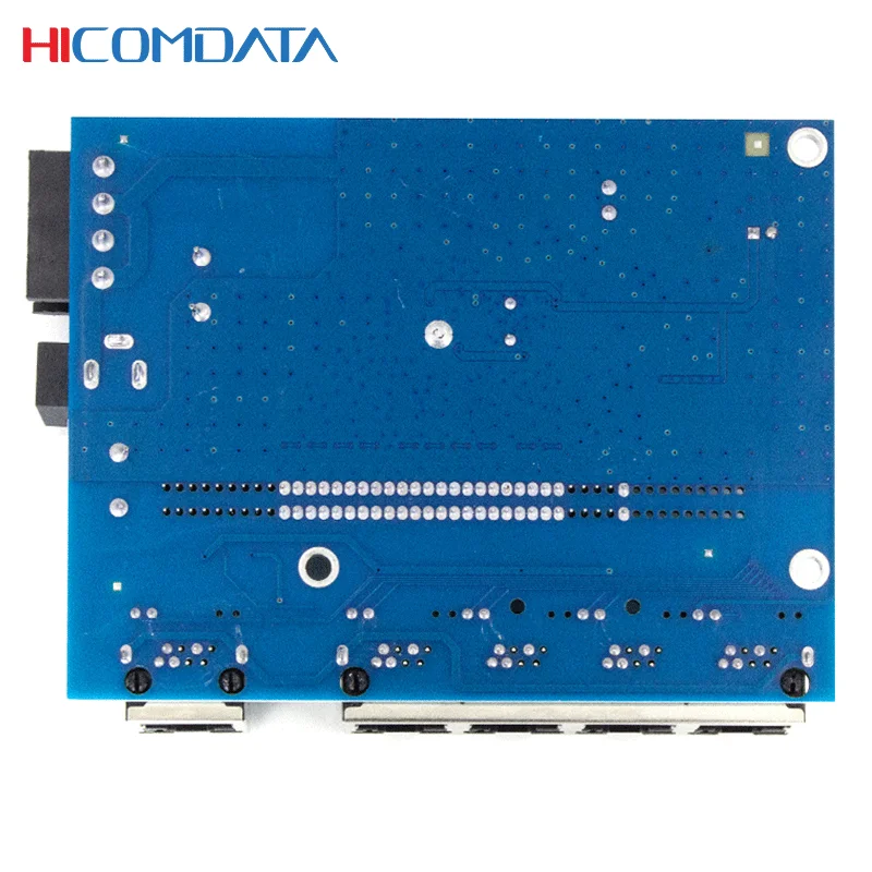 HICOMDATA 100Mbps Industrial Ethernet Switch,5-Ports Industrial 100M Switch PCBA 5*10/100M RJ45 ports