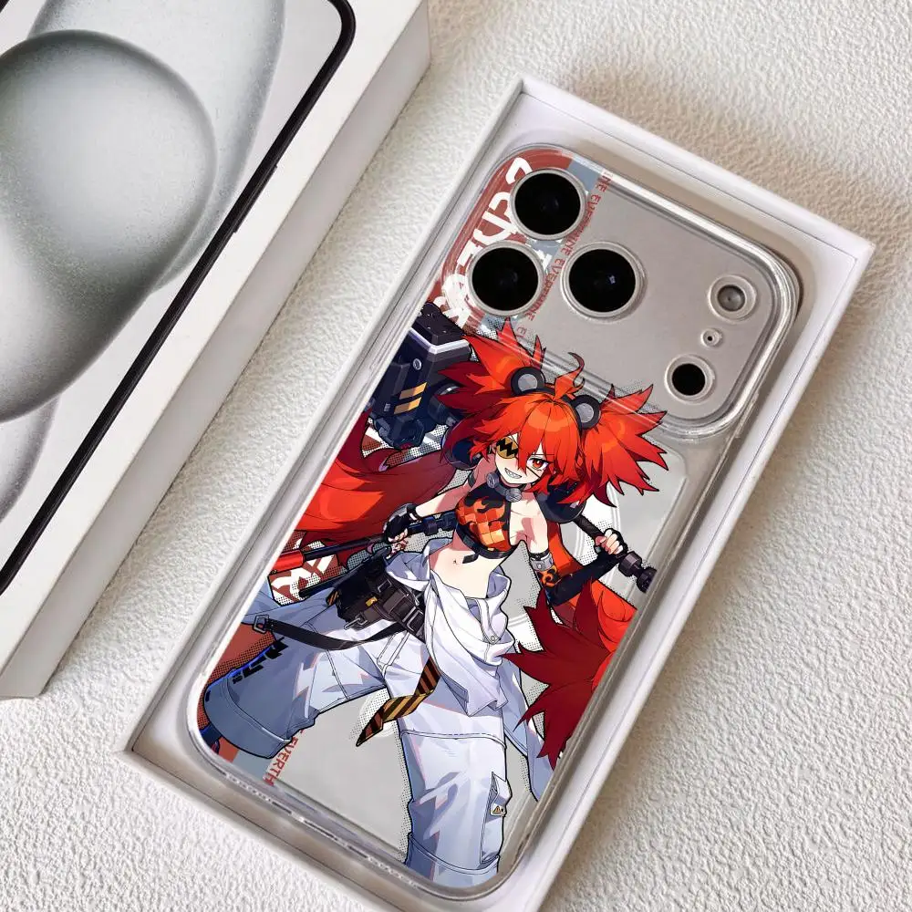 Ellen Zenless Zone Zero Phone Case For iPhone 17-12 Pro Max Plus Magnetic Clear Case Slim Wireless Charging Magsafe Compatible