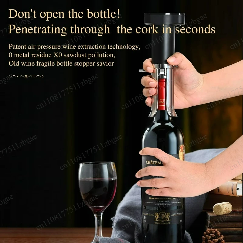 Electric Wine Aerator 3-in-1 Vacuum Wine Preservation System Built-in Pourer Decanter Keep Wine Fresh