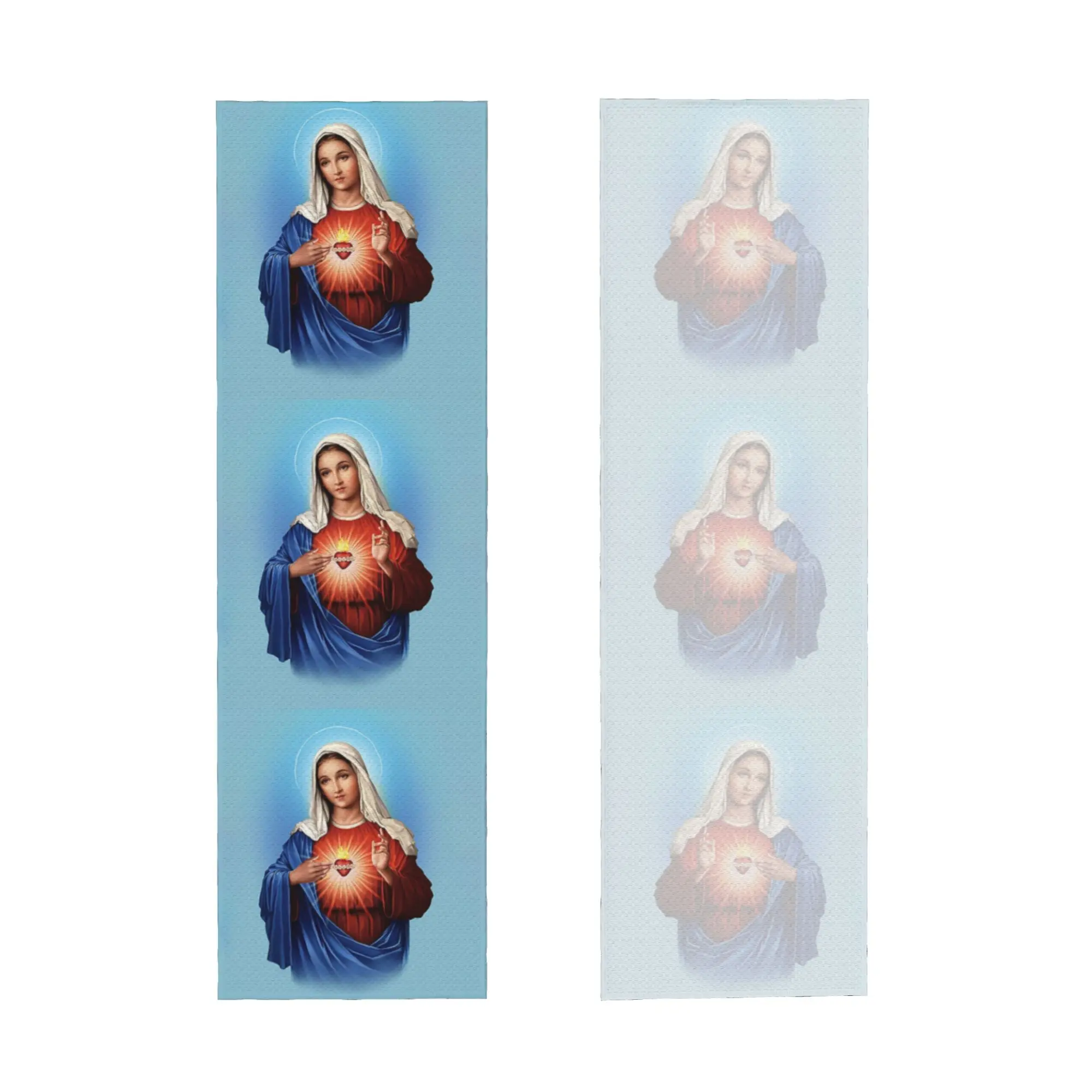 Holy Heart of Mary Cold Exercise Towel Christianity Virgin Mary Yoga And Fitness Running Activities Travelling Camping Towels