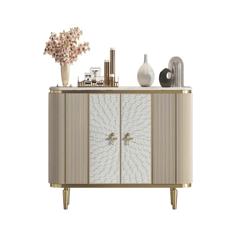 Locker household small apartment against the wall shoe cabinet rock slab side cabinet