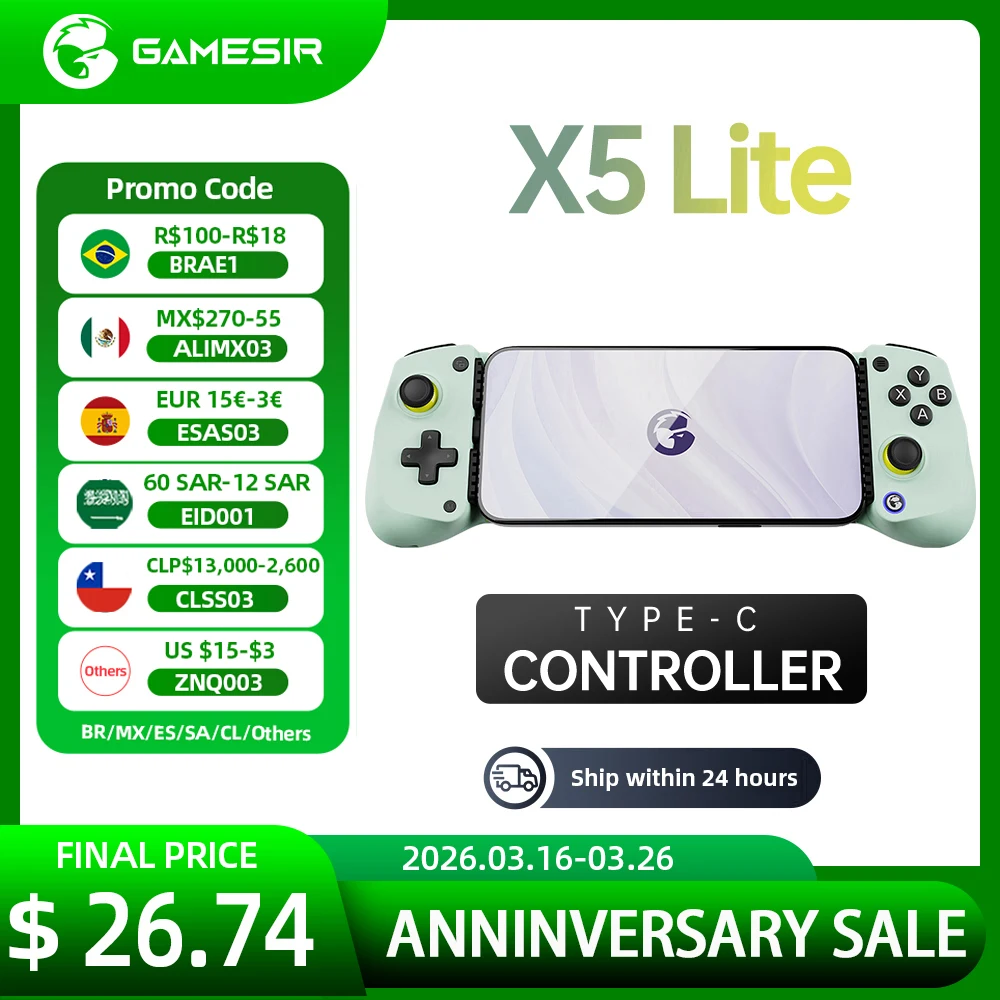 GameSir X5 Lite Controller: The Ultimate Plug-and-Play Solution for Mobile Emulation and Gaming