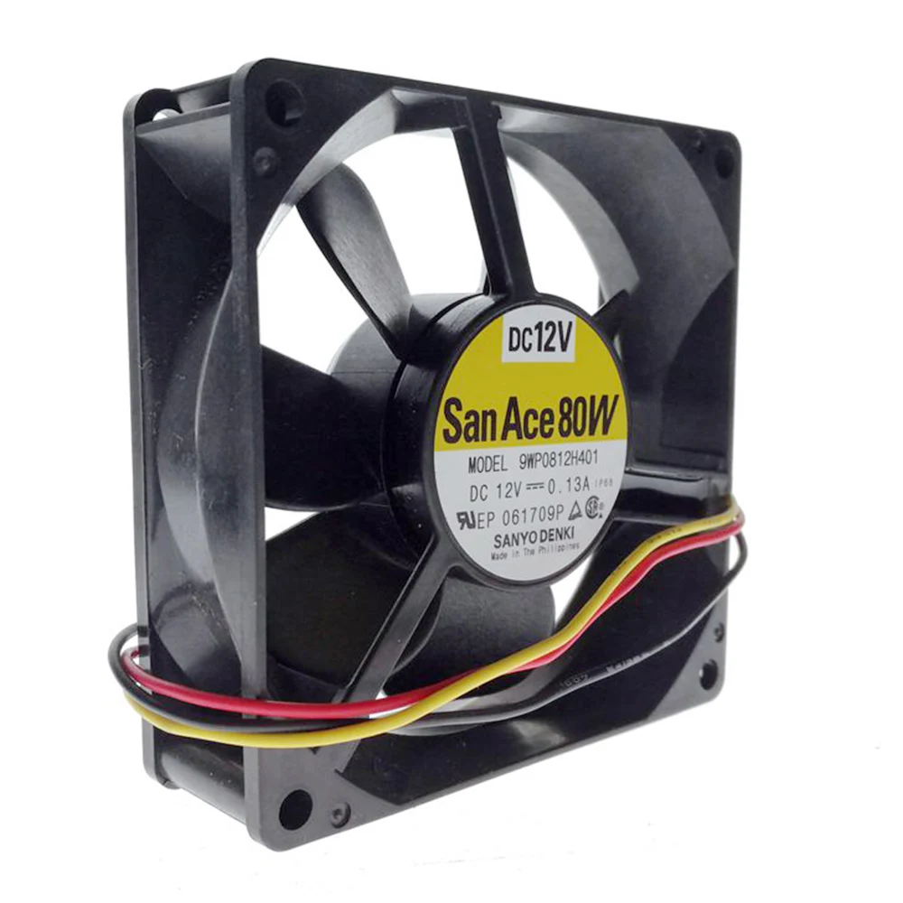 New For Sanyo 9WP0812H401 Japanese IP68 Waterproof Fan 8025 80X80X25MM 12V Cooling Fan