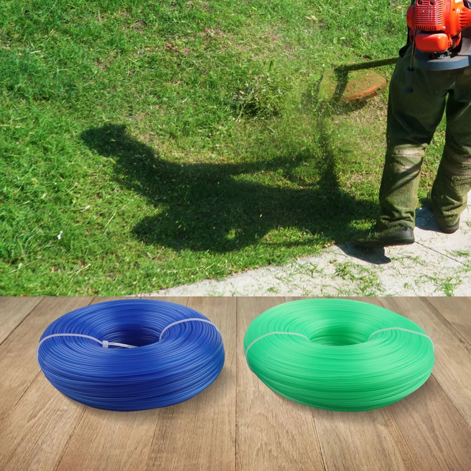 Custom Length Trimmer Line For Garden 1.6 Mm Diameter Brush Cutter Thread 1.6 Mm Diameter Excellent Cutting Performance