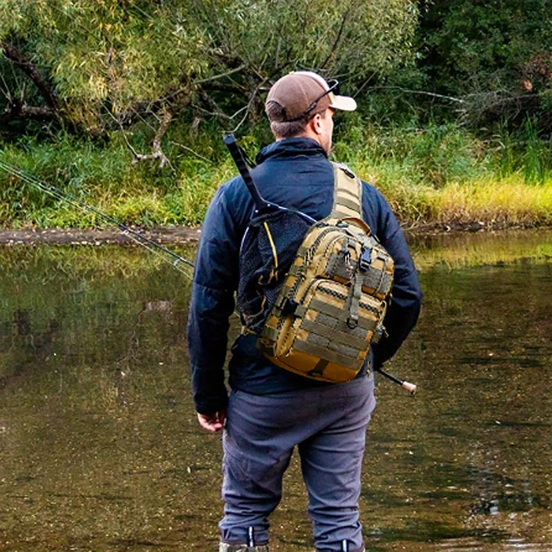 

Men's Fashion Shoulder Bag, Fishing Bag, A backpack that is suitable as a gift